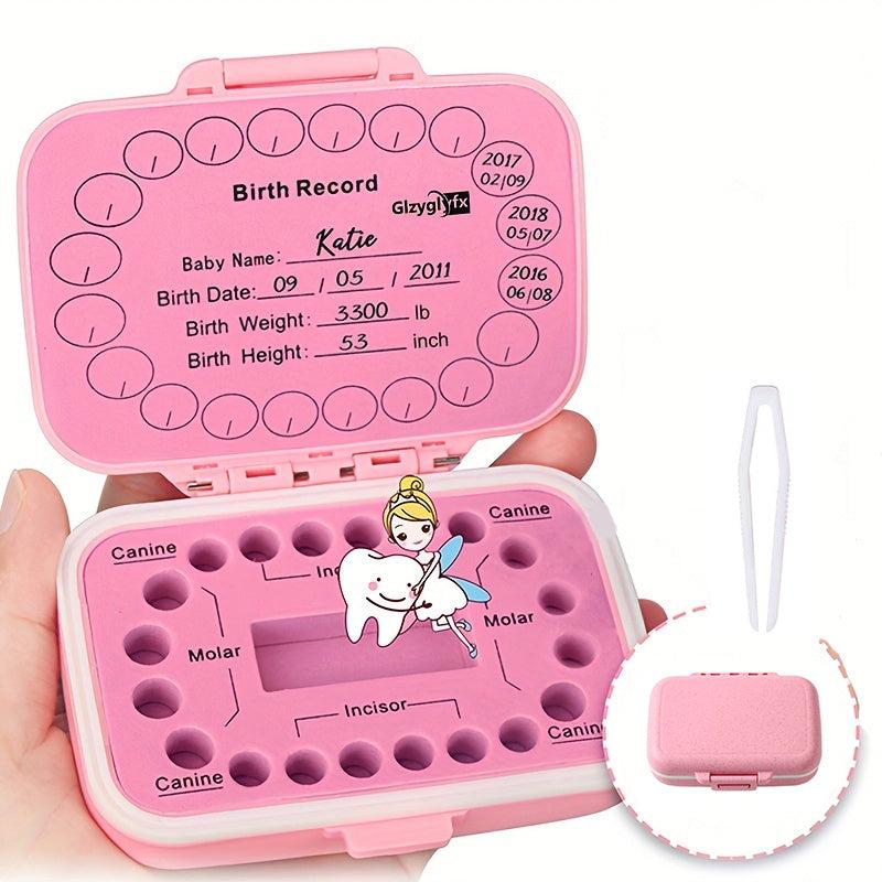 Baby Teeth Keepsake Box - Deciduous Teeth Collection Organizer