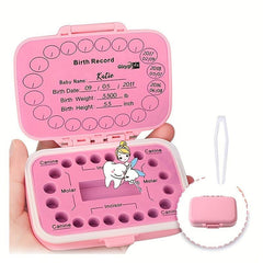 Baby Teeth Keepsake Box - Deciduous Teeth Collection Organizer