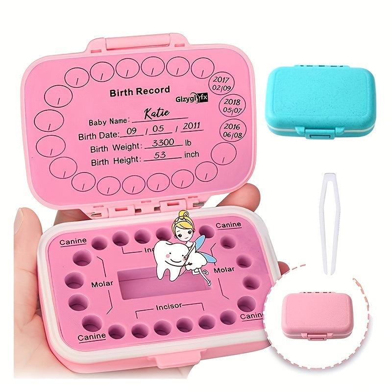 Baby Teeth Keepsake Box - Deciduous Teeth Collection Organizer