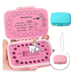 Baby Teeth Keepsake Box - Deciduous Teeth Collection Organizer