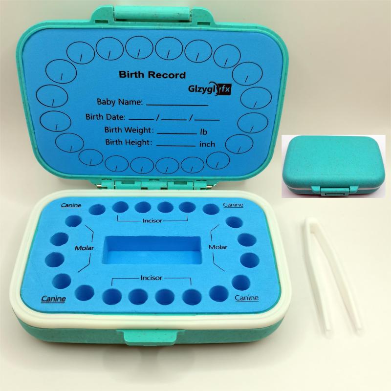 Baby Teeth Keepsake Box - Deciduous Teeth Collection Organizer