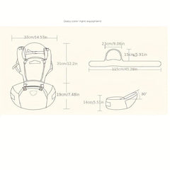 Versatile Baby Carrier Adjustable Comfortable Dark
