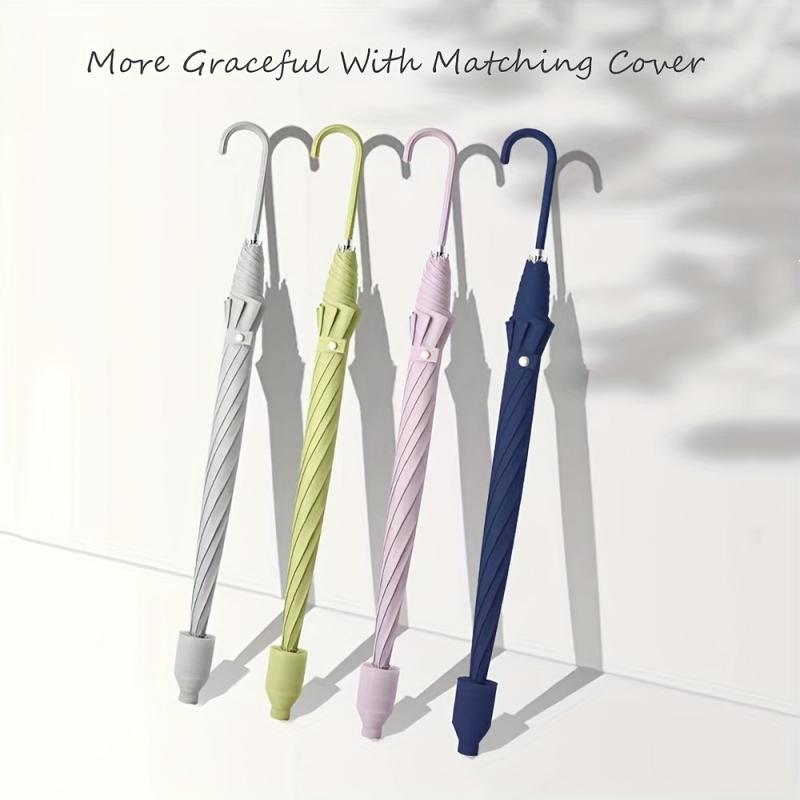 Large Windproof Umbrella with Auto Open and Leak-proof Cover