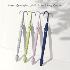 Large Windproof Umbrella with Auto Open and Leak-proof Cover