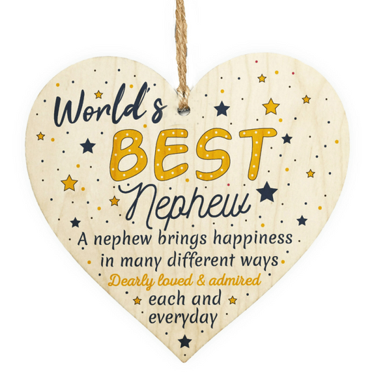 1pc 2pcs Family Plaque Nephew Birthday Christmas Gift Auntie Uncle Home