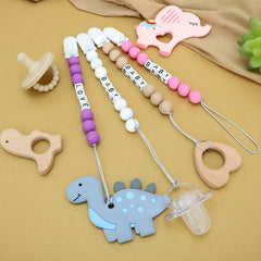 Personalized Dummy Clip for Baby - Customized Baby Pacifier Leash