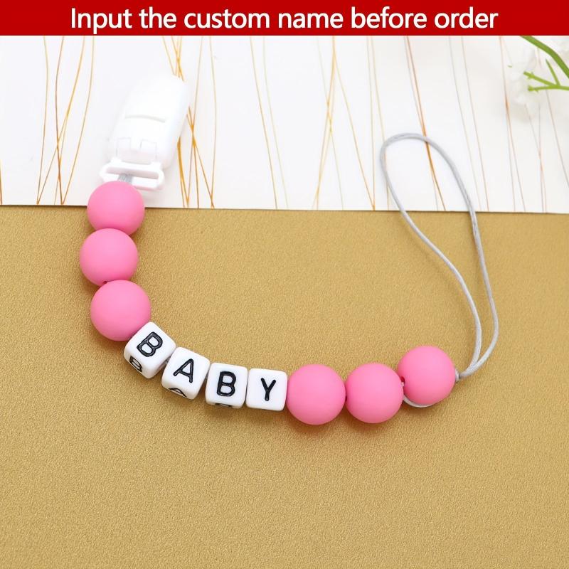 Personalized Dummy Clip for Baby - Customized Baby Pacifier Leash