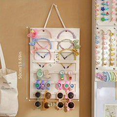 Wall Mounted Storage Bag for Girl's Hair Accessories