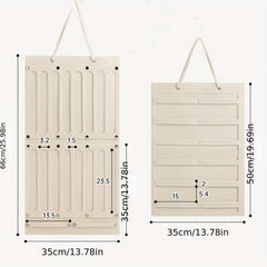 Wall Mounted Storage Bag for Girl's Hair Accessories