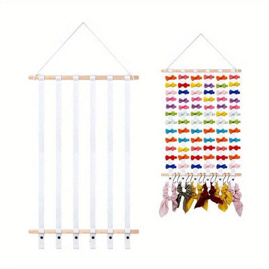 Girls Hair Bows Holder Organizer Large Capacity Hanging Wall Decor