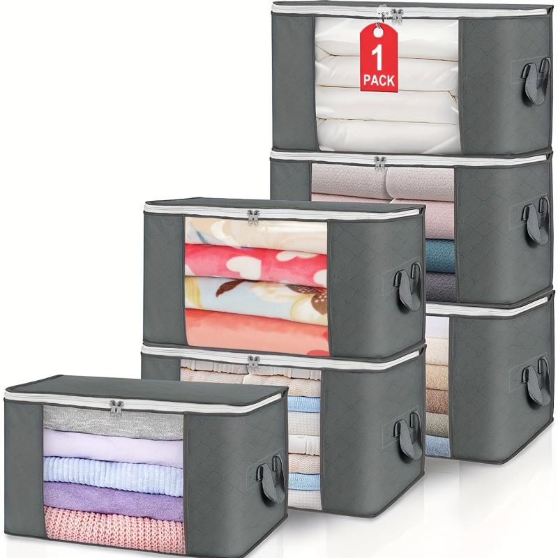90L Large Capacity Clothing Storage Bag Thick Fabric Strong Zipper