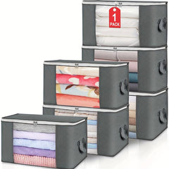 90L Large Capacity Clothing Storage Bag Thick Fabric Strong Zipper