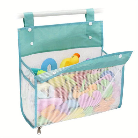 Baby Bath Toys Organizer Hanging Storage Bag with Bottom Zipper