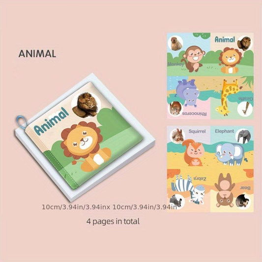 Baby Cognitive Soft Book English Word Learning Cloth Book