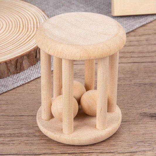 Wooden Baby Bell Ring Tone Toy - Teeth Grinder