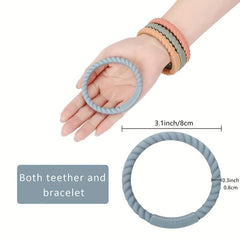 Silicone Baby Teether Bracelet Attach Toys Teether Wearable