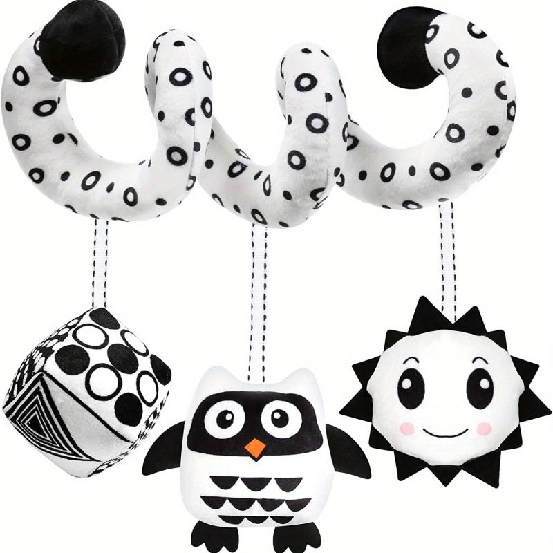 Newborn Spiral Hanging Plush Toy for Stroller, Car Seat, Bed