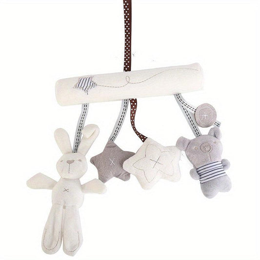 Baby Rabbit Car Hanging Music Bed Around Safety Seat Pendant Plush Toy