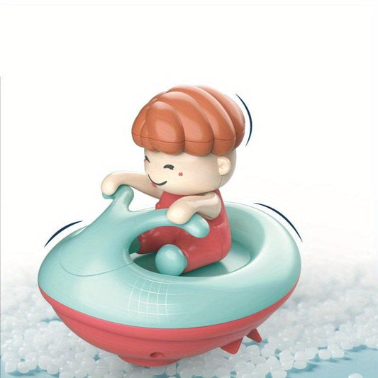 Kids Bath Toys Water Chain Boat Yacht Clockwork Play Water Beach Toys