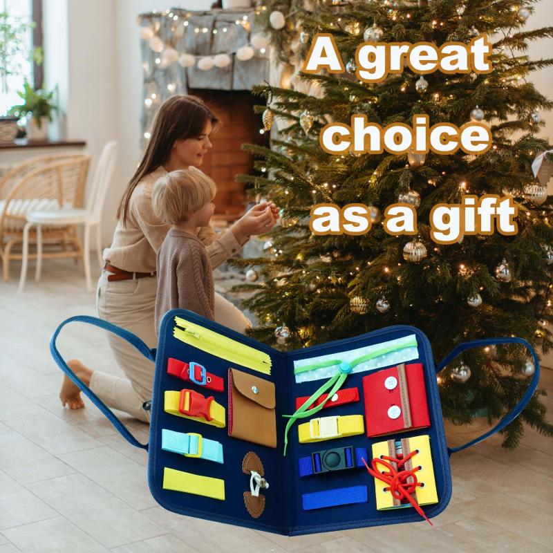 Montessori Toys Set for 4 Year Olds Sensory Learning Boards Travel Fun