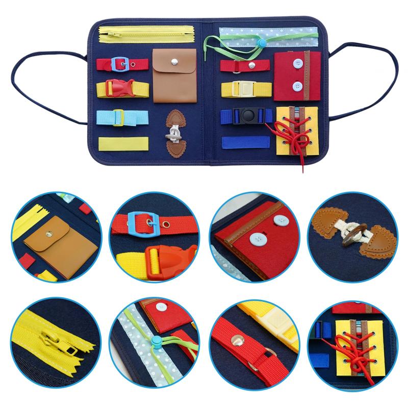 Montessori Toys Set for 4 Year Olds Sensory Learning Boards Travel Fun