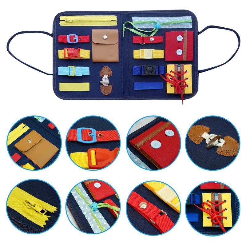 Montessori Toys Set for 4 Year Olds Sensory Learning Boards Travel Fun