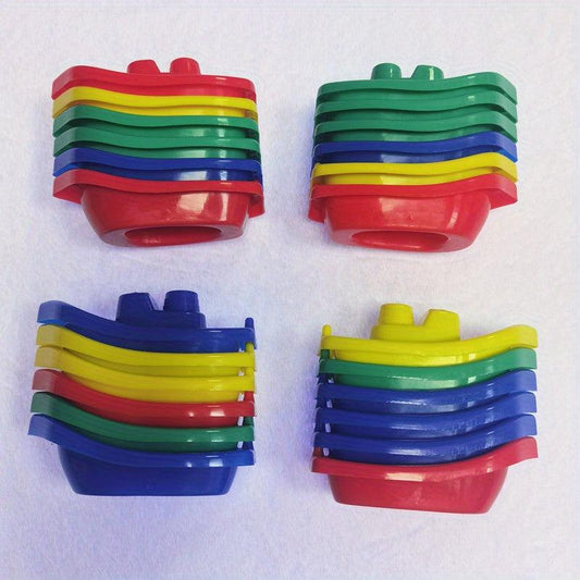 5pcs Toy Boats for Bathing Swimming Pools & Beaches Puzzle Toys