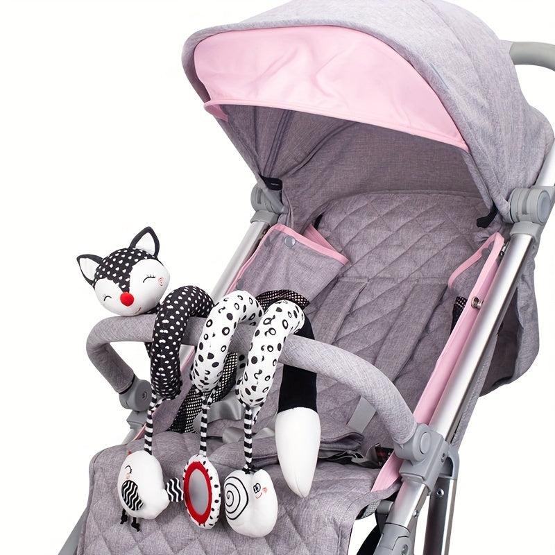 Baby Toy Safety Seat Soothing Doll Bed Bell Infant Stroller Rattle Mirror