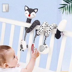 Baby Toy Safety Seat Soothing Doll Bed Bell Infant Stroller Rattle Mirror