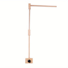 Sturdy Wooden Crib Bell Bracket with Rectangular Base