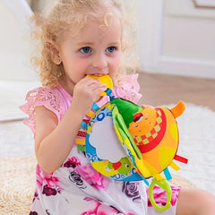Rattle Ring Paper Car Hanging Cloth Book for Baby
