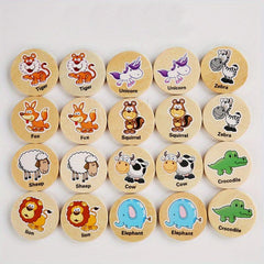 Dinosaur Matching Game Puzzle Wooden Toys