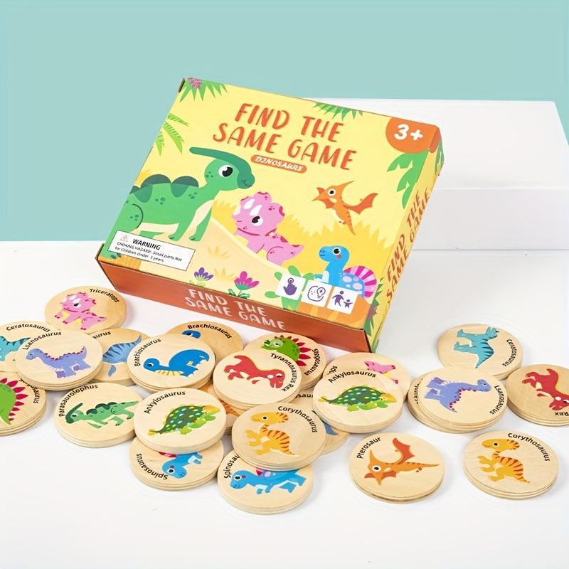 Dinosaur Matching Game Puzzle Wooden Toys