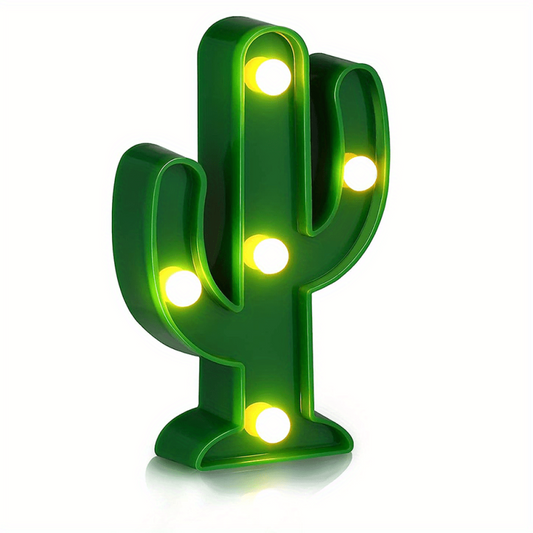 LED Cactus Light Table Night Lamp Mini Bedroom Lamp For Kids' Room