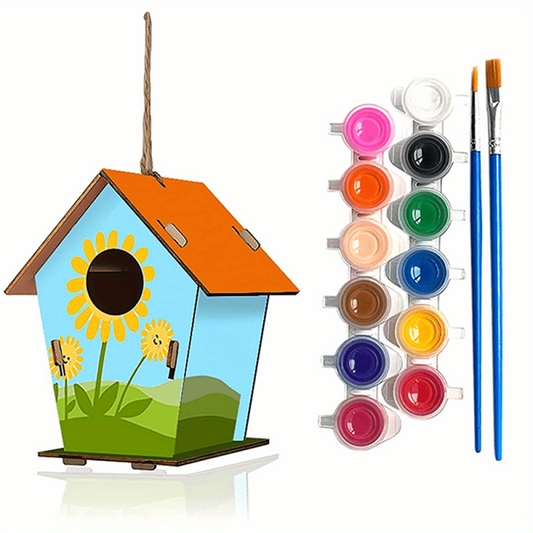DIY Bird House Wind Chime Kids Crafts Craft Kits for Girls Boys Painting Kits