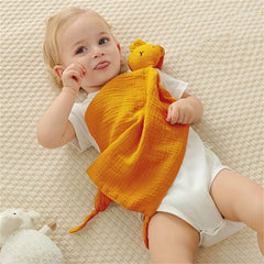 Cotton Double Yarn Baby Soother Towel and Rabbit Doll