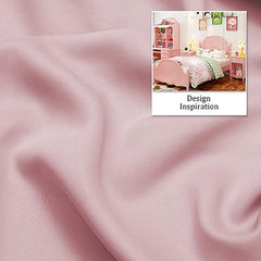 Elegant Baby Pink Curtain Panel - Thermal Insulated & Room Darkening