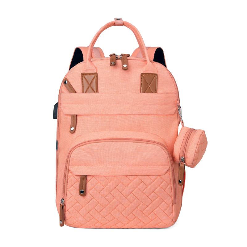 Waterproof Diaper Bag Backpack with Changing Pad and Stroller Straps