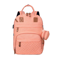 Waterproof Diaper Bag Backpack with Changing Pad and Stroller Straps