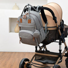 Waterproof Diaper Bag Backpack with Changing Pad and Stroller Straps