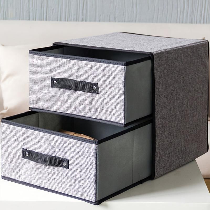 Fabric Storage Box with Drawer - Perfect for Bras & Underwear
