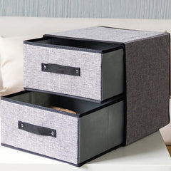 Fabric Storage Box with Drawer - Perfect for Bras & Underwear