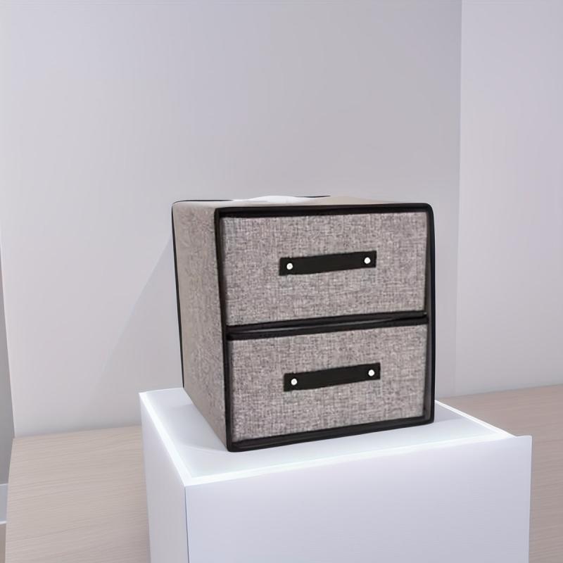Fabric Storage Box with Drawer - Perfect for Bras & Underwear