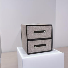 Fabric Storage Box with Drawer - Perfect for Bras & Underwear
