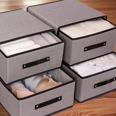 Fabric Storage Box with Drawer - Perfect for Bras & Underwear