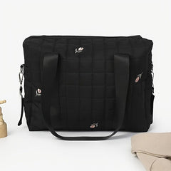 Embroidered Polyester Mom Bag w/ Tulip Stroller Carrying Bag