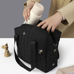 Embroidered Polyester Mom Bag w/ Tulip Stroller Carrying Bag