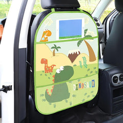 Space Themed Car Seat Back Protector with Storage Pockets