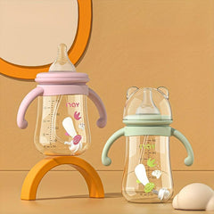 Durable Lightweight Kids Water Bottle w/ Handles & Gravity Balls Multicolor