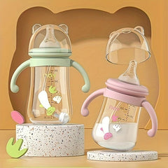 Durable Lightweight Kids Water Bottle w/ Handles & Gravity Balls Multicolor